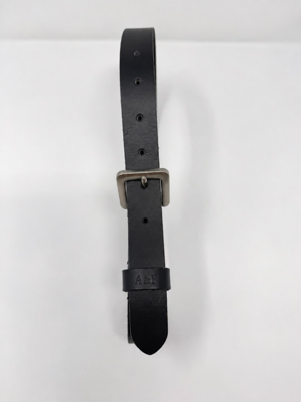 Abercrombie Kids Black Leather Belt – Size 5/6